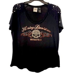 Harley-Davidson Willie G Studded Foil Shirt Sleeve T-Shirt